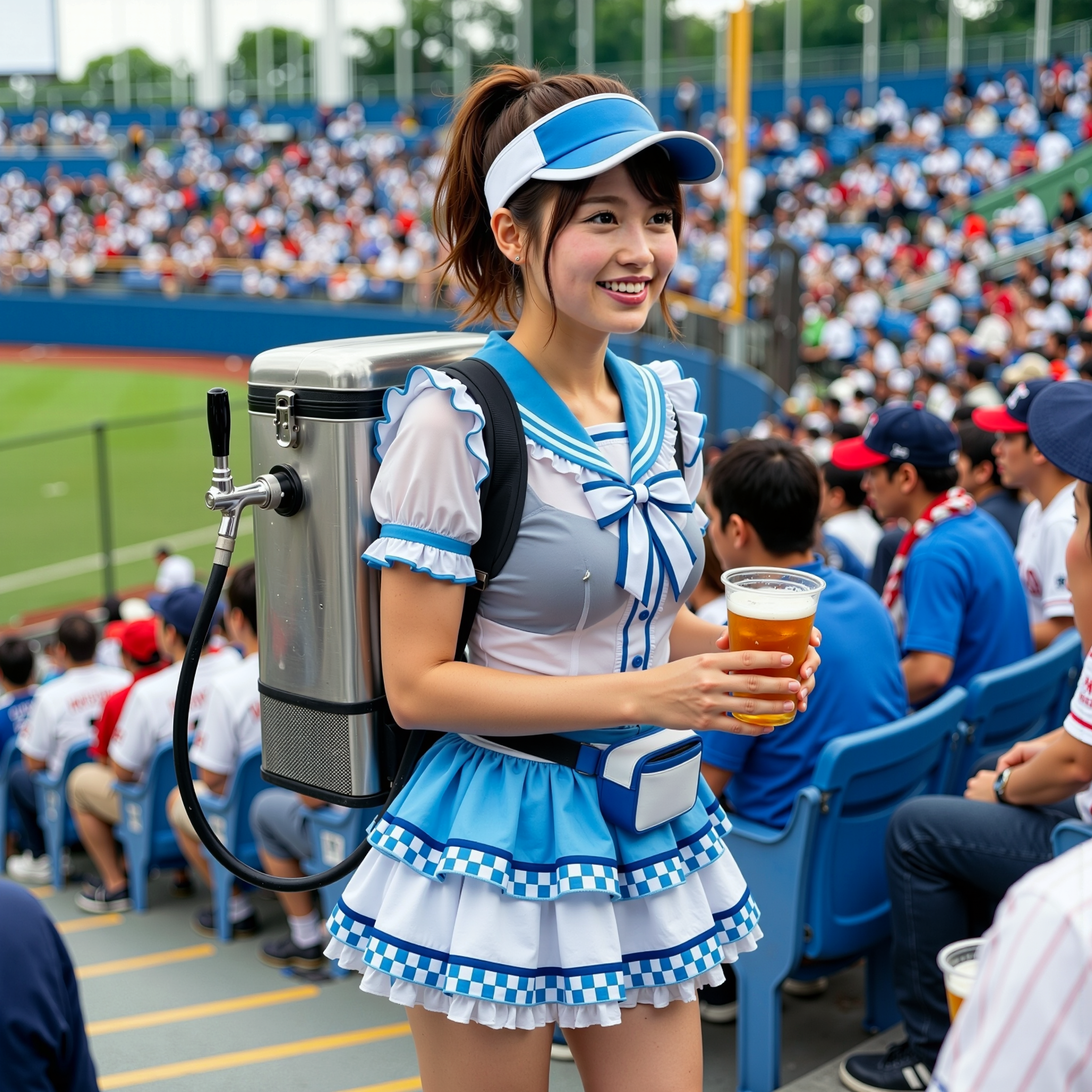 野球場の売り子さん