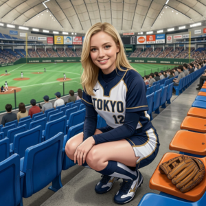 東京ドームでチェコ美女